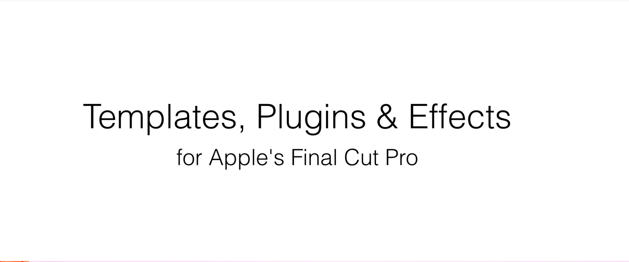 Final Cut Pro 7 Master Templates Missing Motion Master Templates - The Ultimate Final Cut Pro Plugins